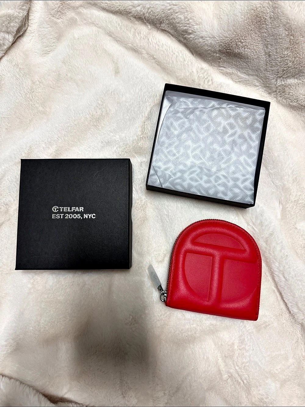 Telfar Wallet Red Zip
